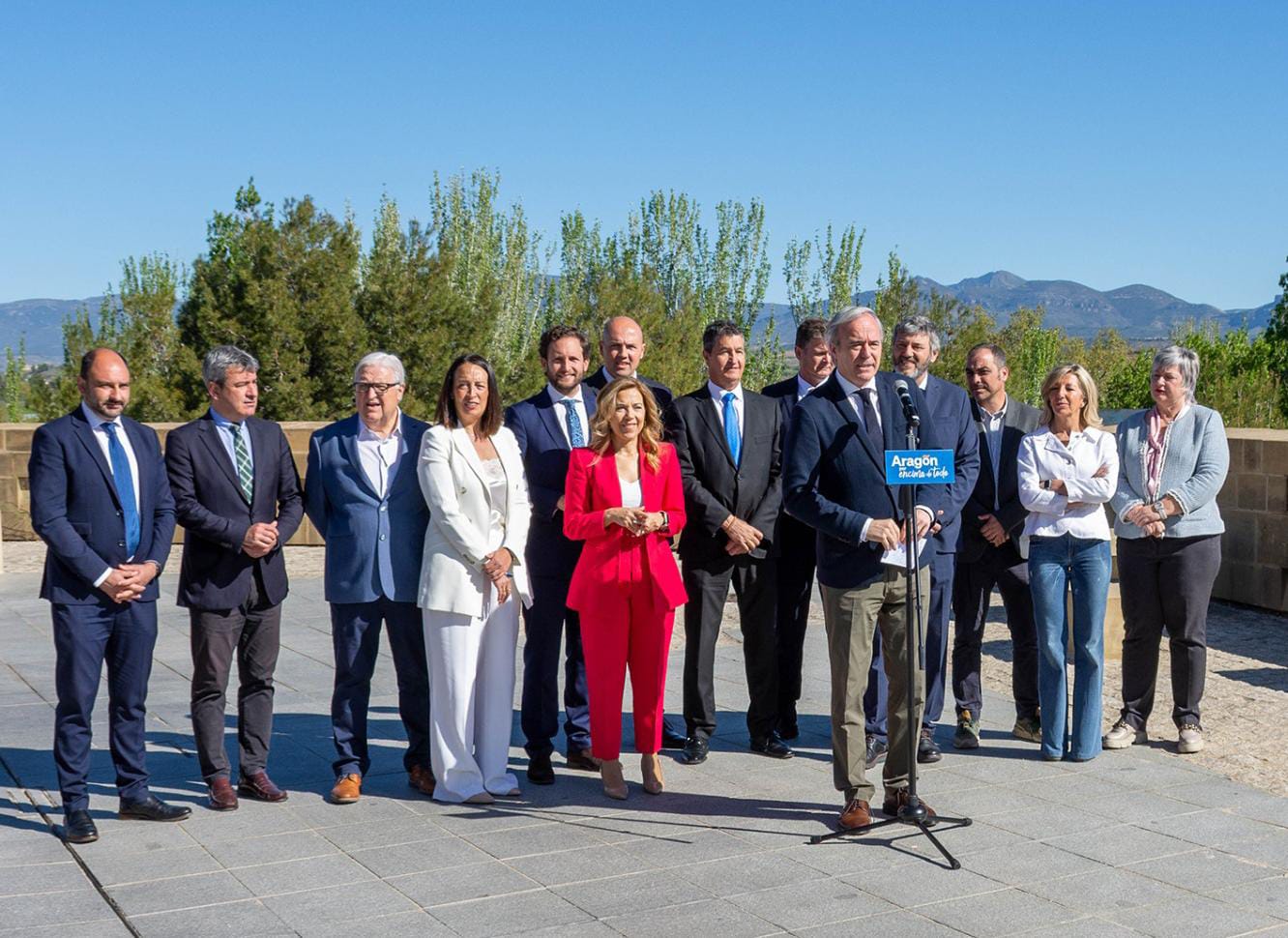 Presentación de la lista del PP Huesca a las Cortes de Aragón.