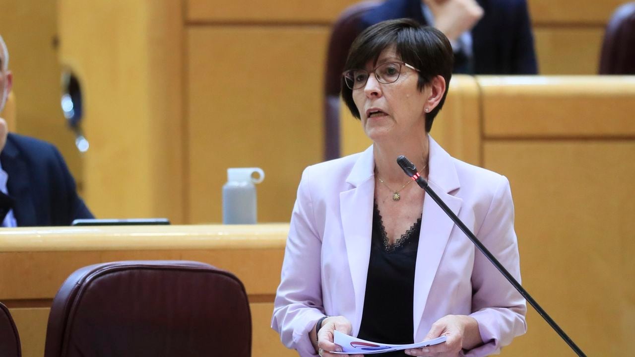 Estefanía Beltrán de Heredia durante una intervención en el Senado