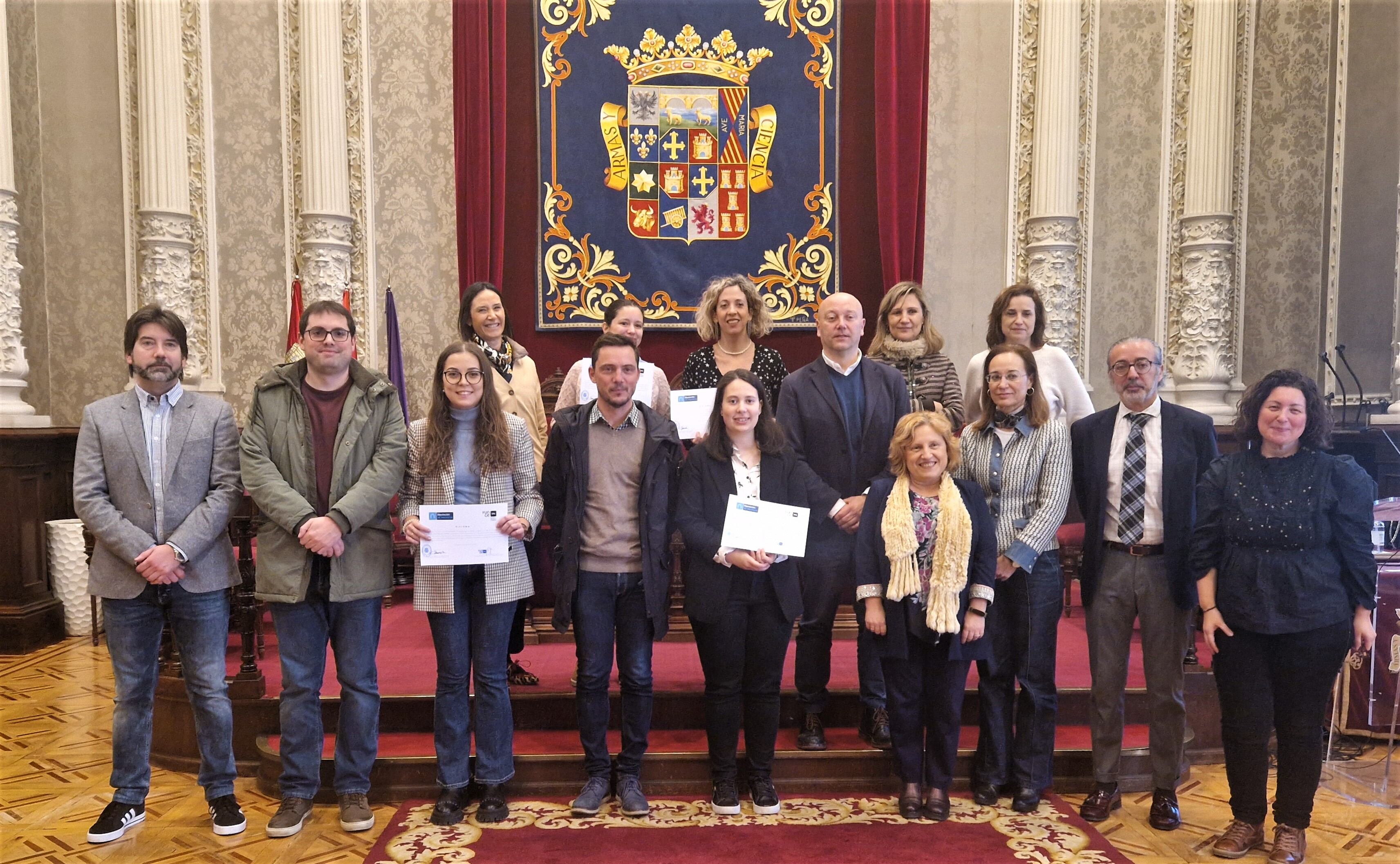 Ocho de los diez becados del convenio de la Diputación y la Fundación Universidad de Valladolid inician sus prácticas en empresas de la provincia