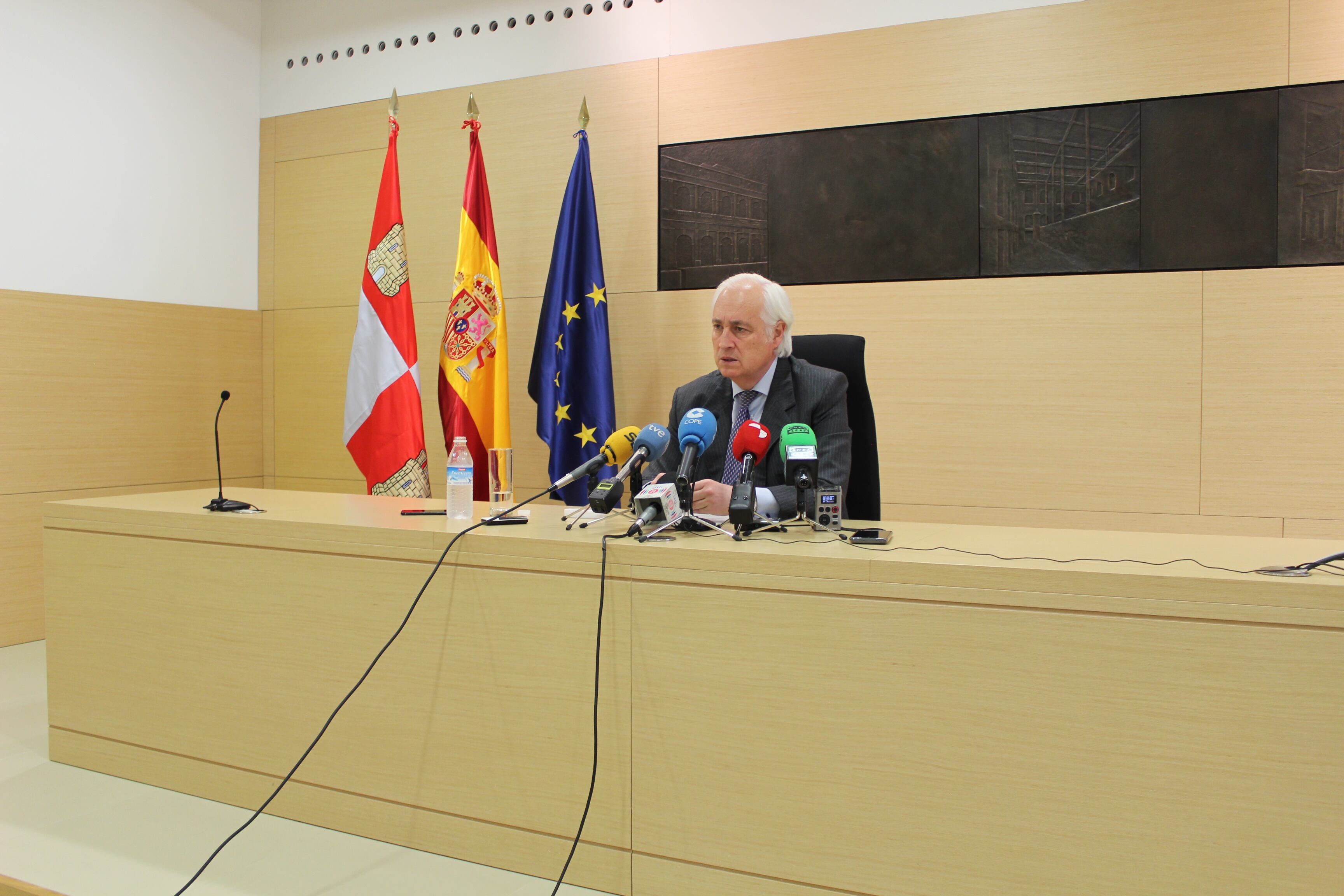 José Luis Concepción, presidente del TSJ Castilla y León, en la presentación de la memoria 2021