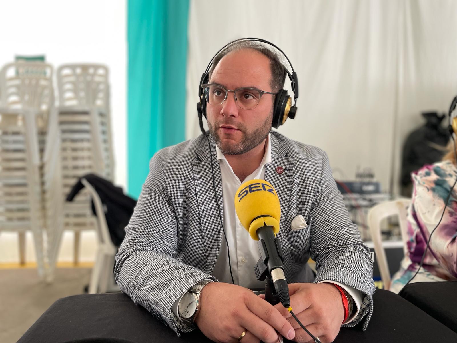 El alcalde de Castellar, Adrián Vaca, durante su participación en el programa