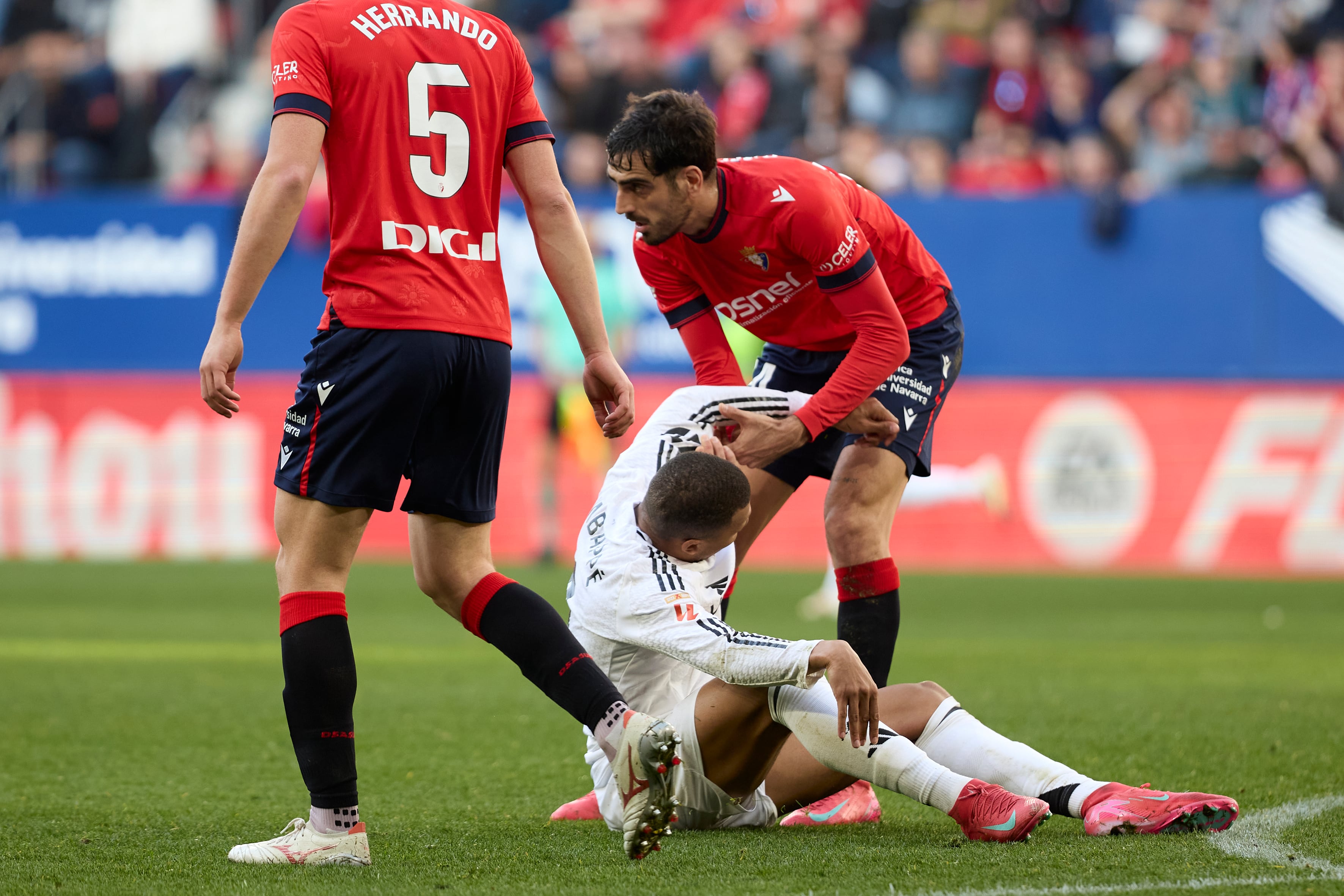 Kylian Mbappé, durante el Osasuna-Real Madrid de LaLiga