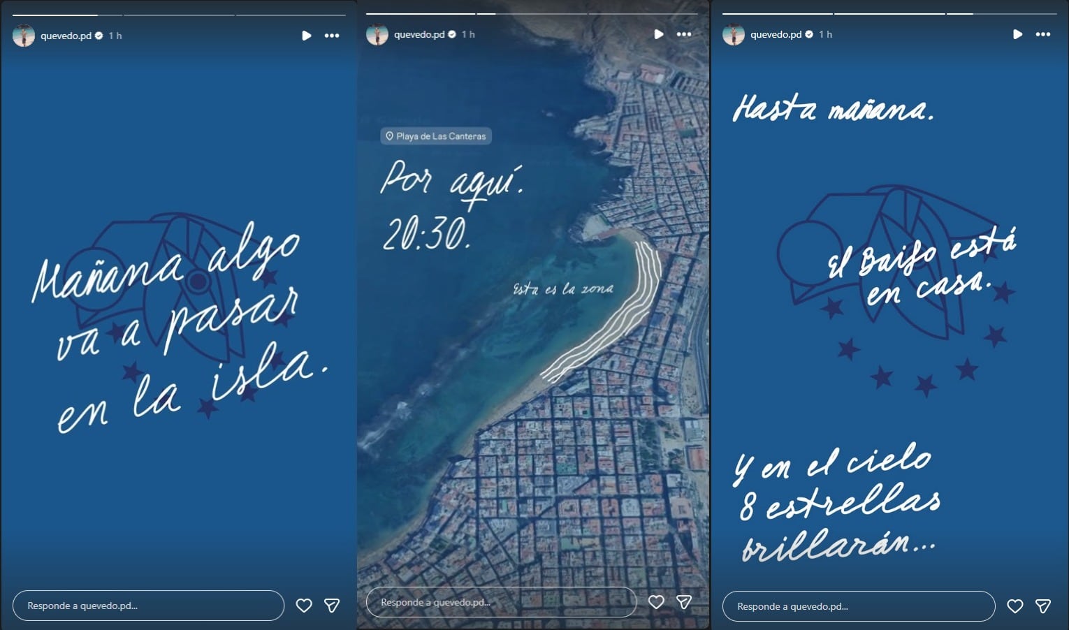 El cantante canario Quevedo anuncia un evento a través de sus redes sociales
