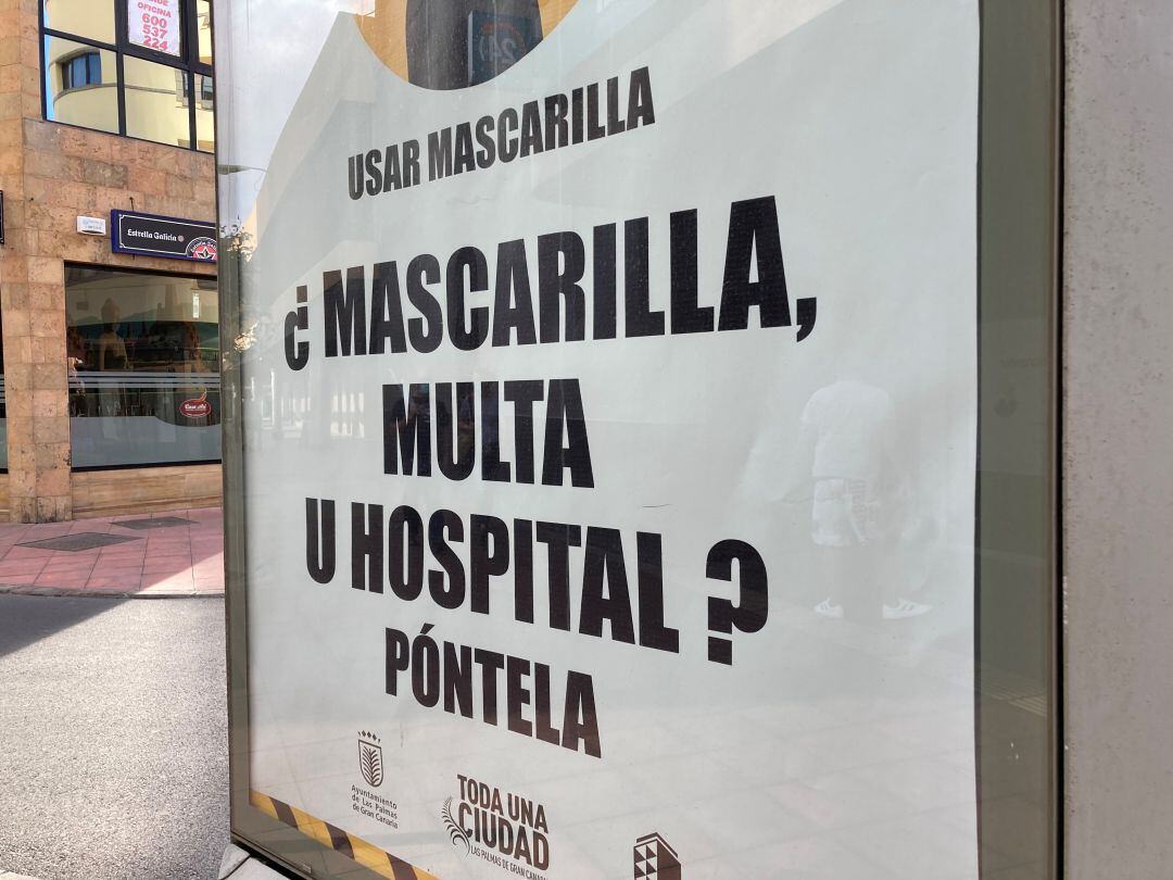 Cartel en las calles de Las Palmas de Gran Canaria