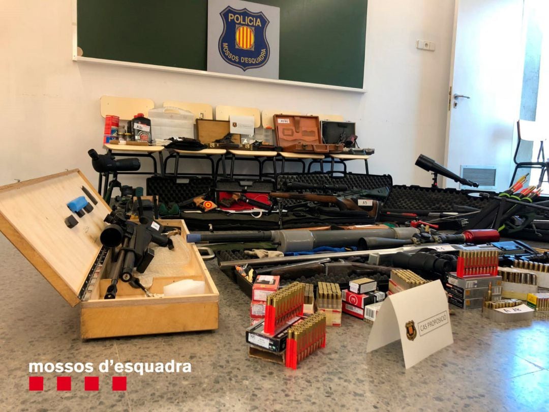 Los Mossos capturan en Terrassa a un veterano tirador que quería atentar contra