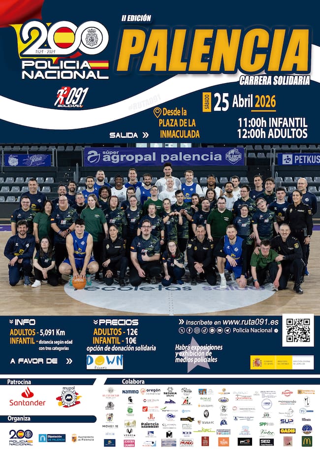 Cartel de la carrera 091 Palencia