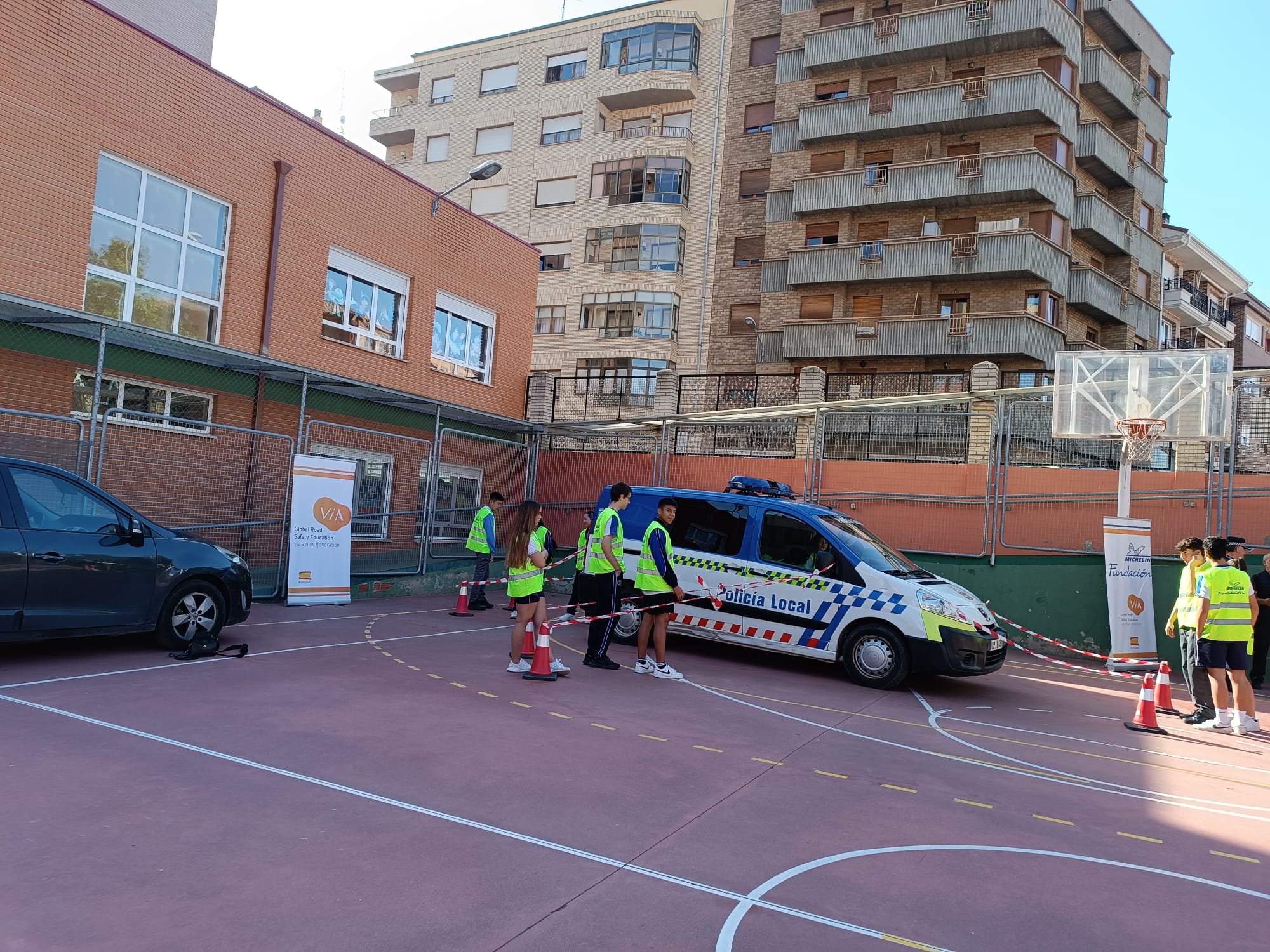 Alumnos y alumnas del Colegio Vera Cruz de Aranda han participado en el programa VIA de Seguridad Vial