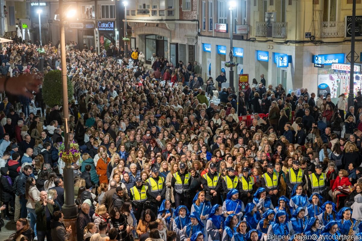 Procesión de las promesas de la Piedad en Cartagena