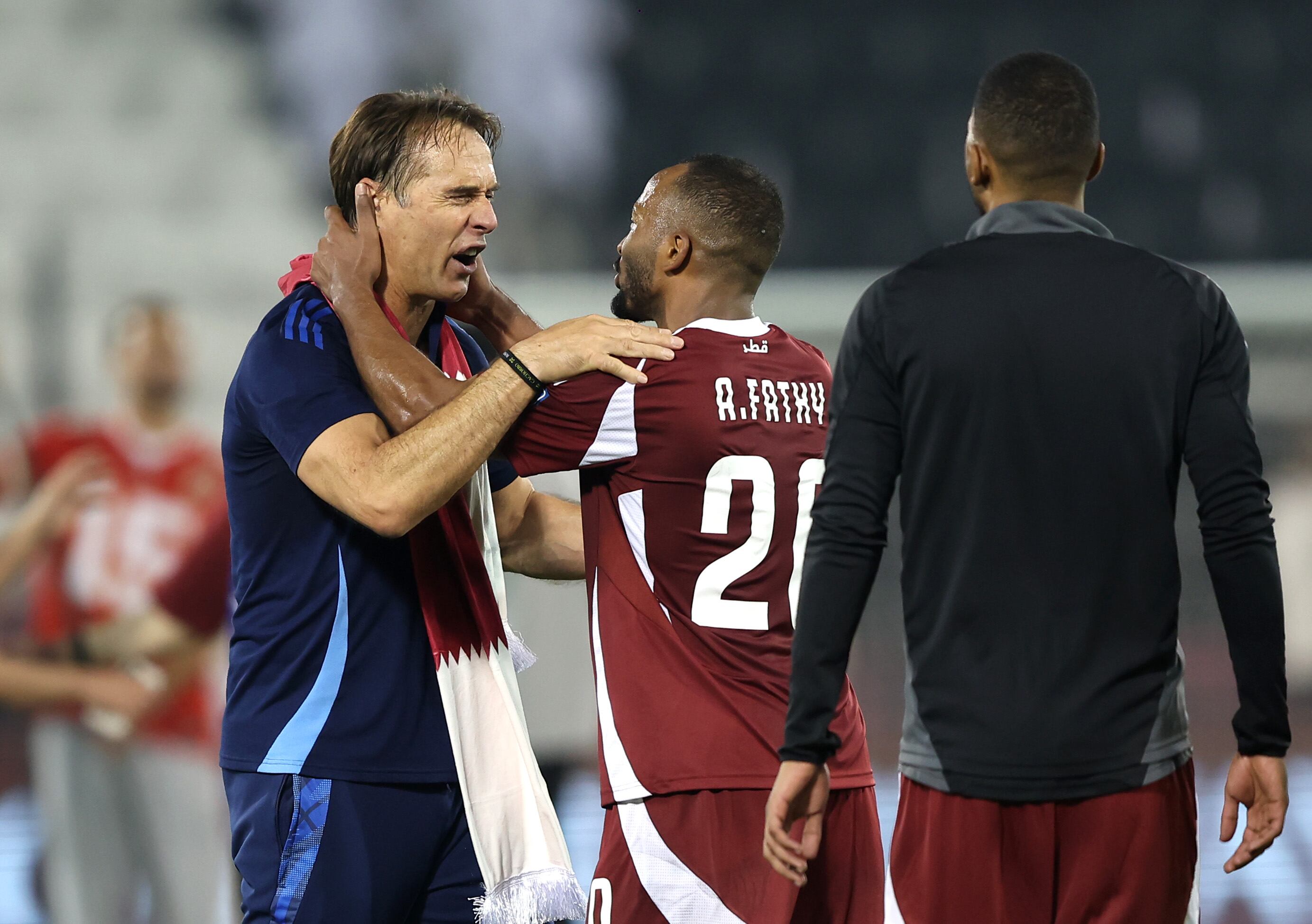 Julen Lopetegui celebrando la clasificación.(Photo by Mohamed Farag/Getty Images)