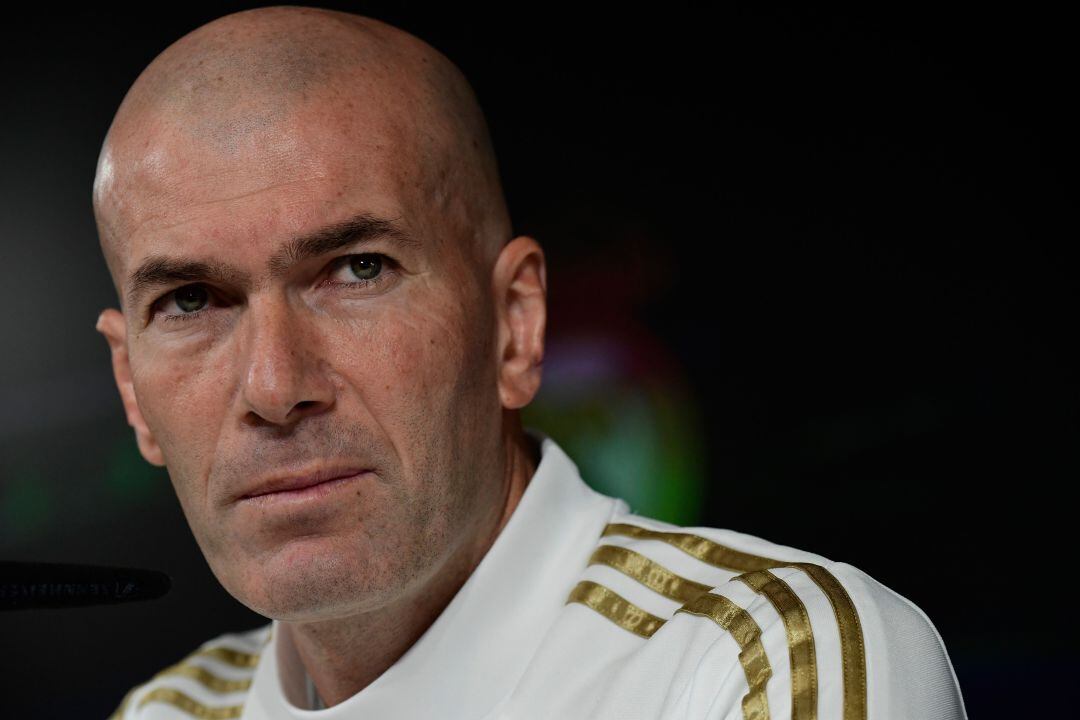 Zidane, durante la ruedad de prensa. 