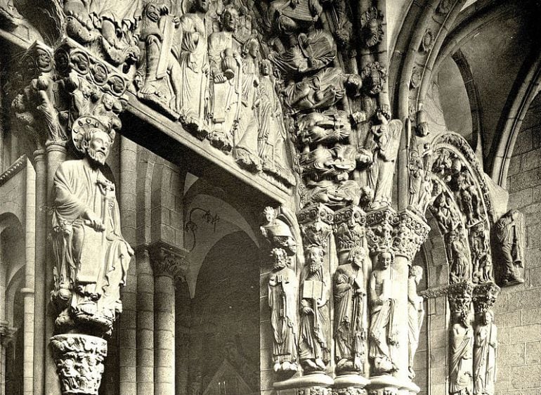 El Pórtico de la Gloria de la Catedral de Santiago de Compostela 