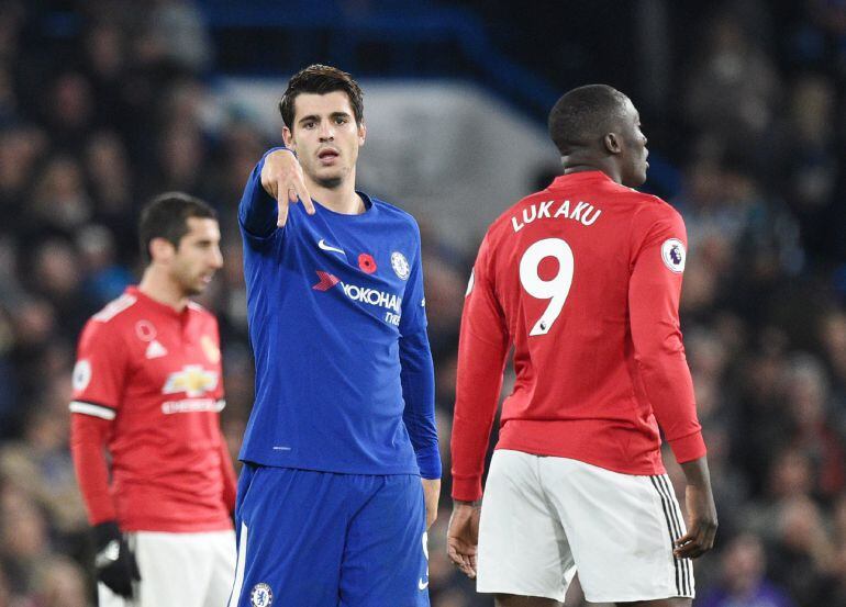 Morata celebra su gol al United