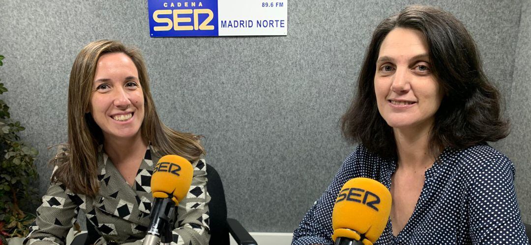 Lorena Heras, diputada PP y Pilar Sánchez Acera, diputada PSOE en la Asamblea de Madrid