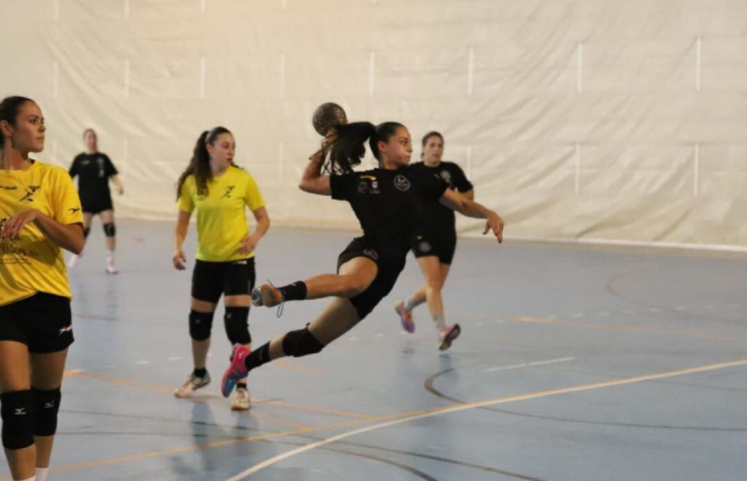 Elena Fortes en un entrenamiento.