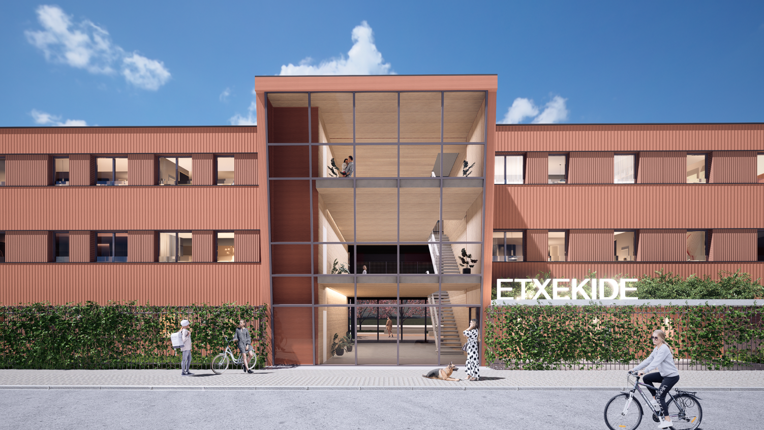 Imagen del proyecto de vivienda colaborativa de Etxekide