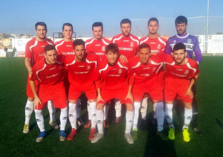 El once inicial del Úbeda ante el Castellar Íbero en un partido sufrido