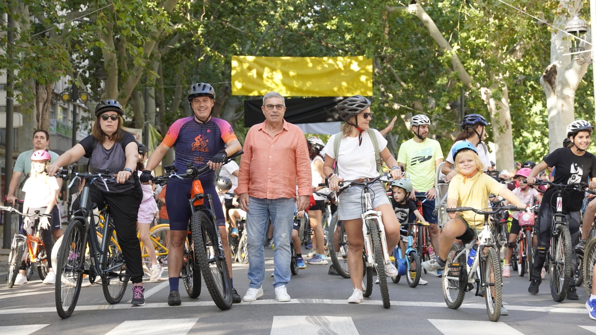 Bicicletada familiar en Xàtiva. Fuente: Ajuntament de Xàtiva