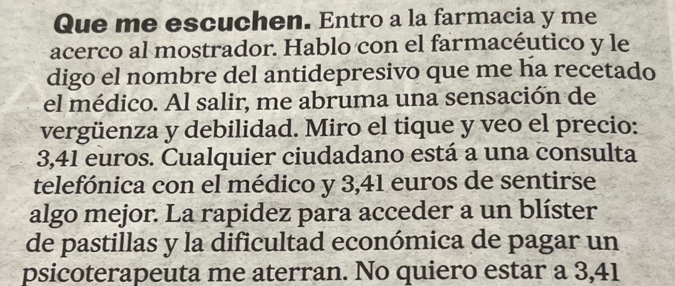 Carta a la directora de &#039;El País&#039; de este miércoles