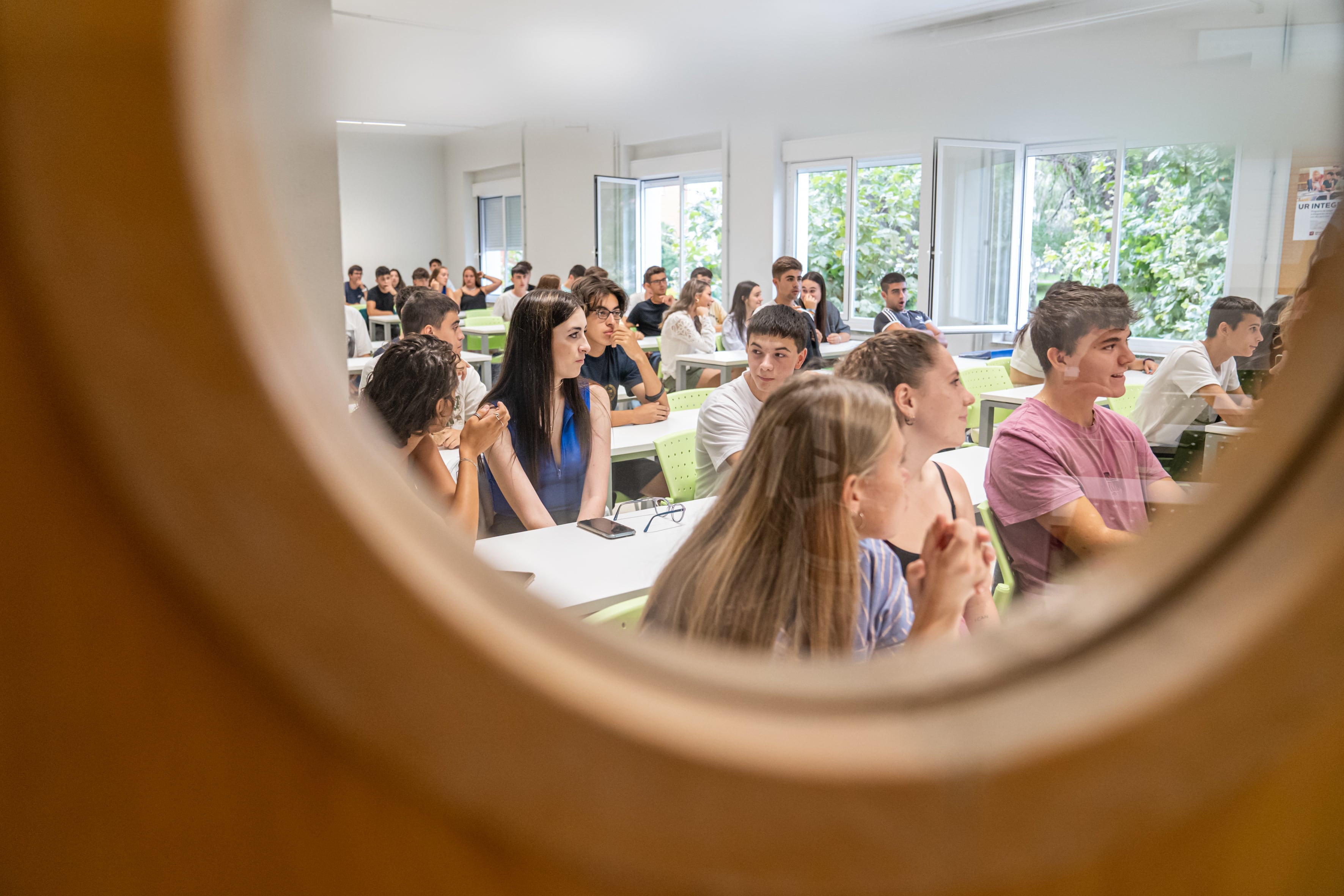 Estudiantes de la Universidad de La Rioja en una clase