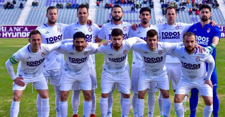 Once inicial del Real Jaén CF en el encuentro ante el Antequera.