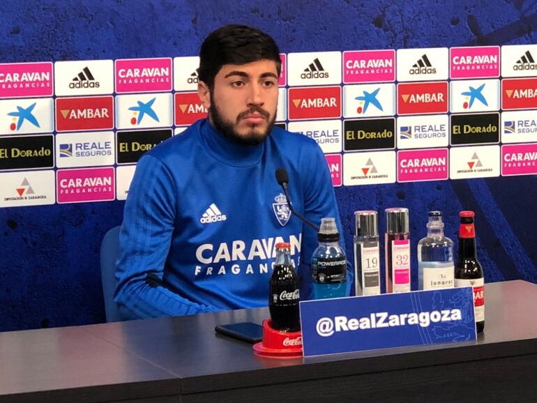Papunahsvili, durante su comparecencia en la sala de prensa de la Ciudad Deportiva