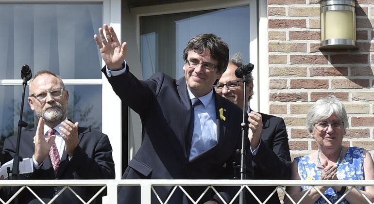 Carles Puigdemont en Waterloo hace unos días