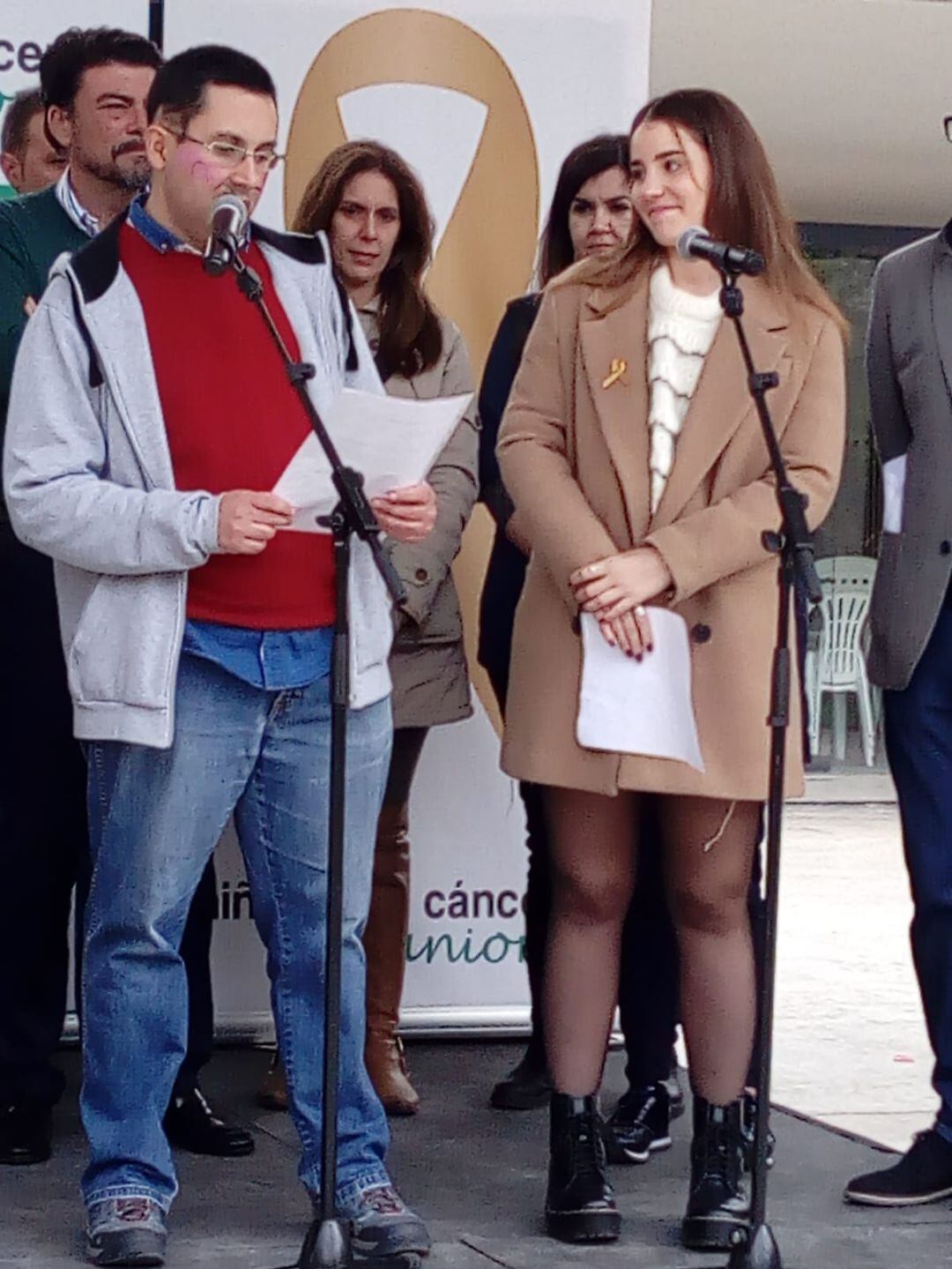 Imagen del acto de esta mañana en la Plaza Séneca 