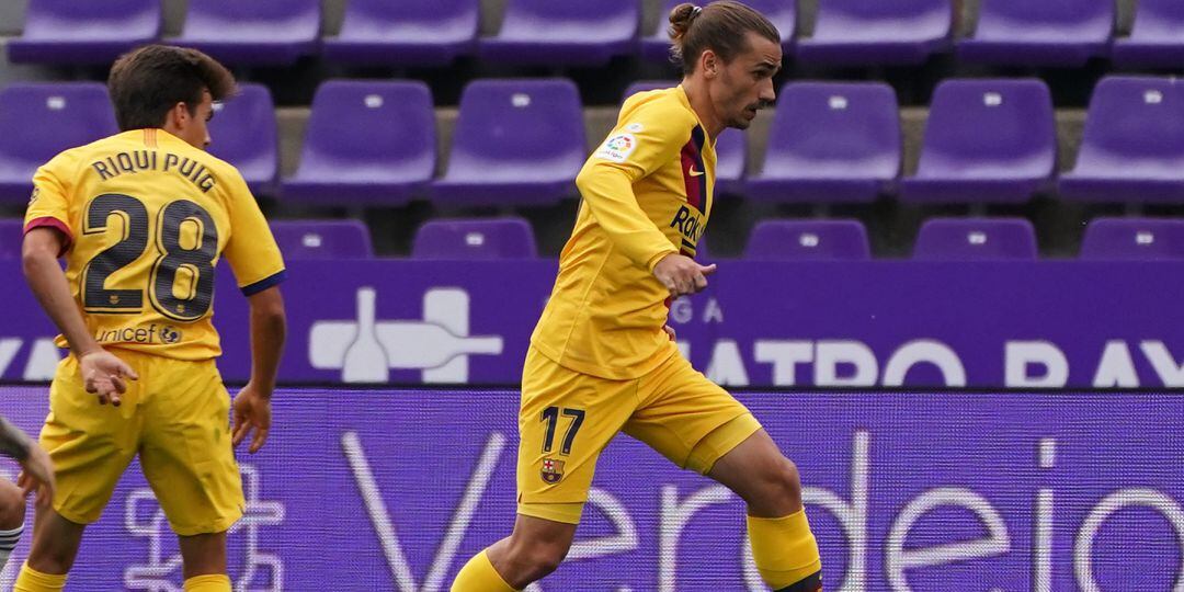 Antoine Griezmann, durante el partido ante el Real Valladolid