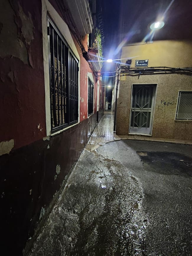 Limpieza en la zona centro