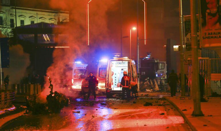 La explosión tuvo lugar a apenas 500 metros del estadio del Besiktas