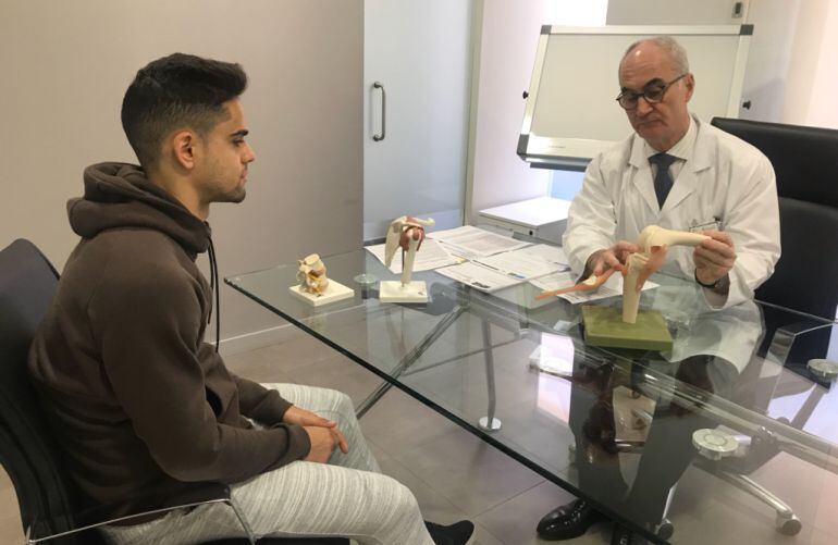 Ripoll con Fran Rodríguez.