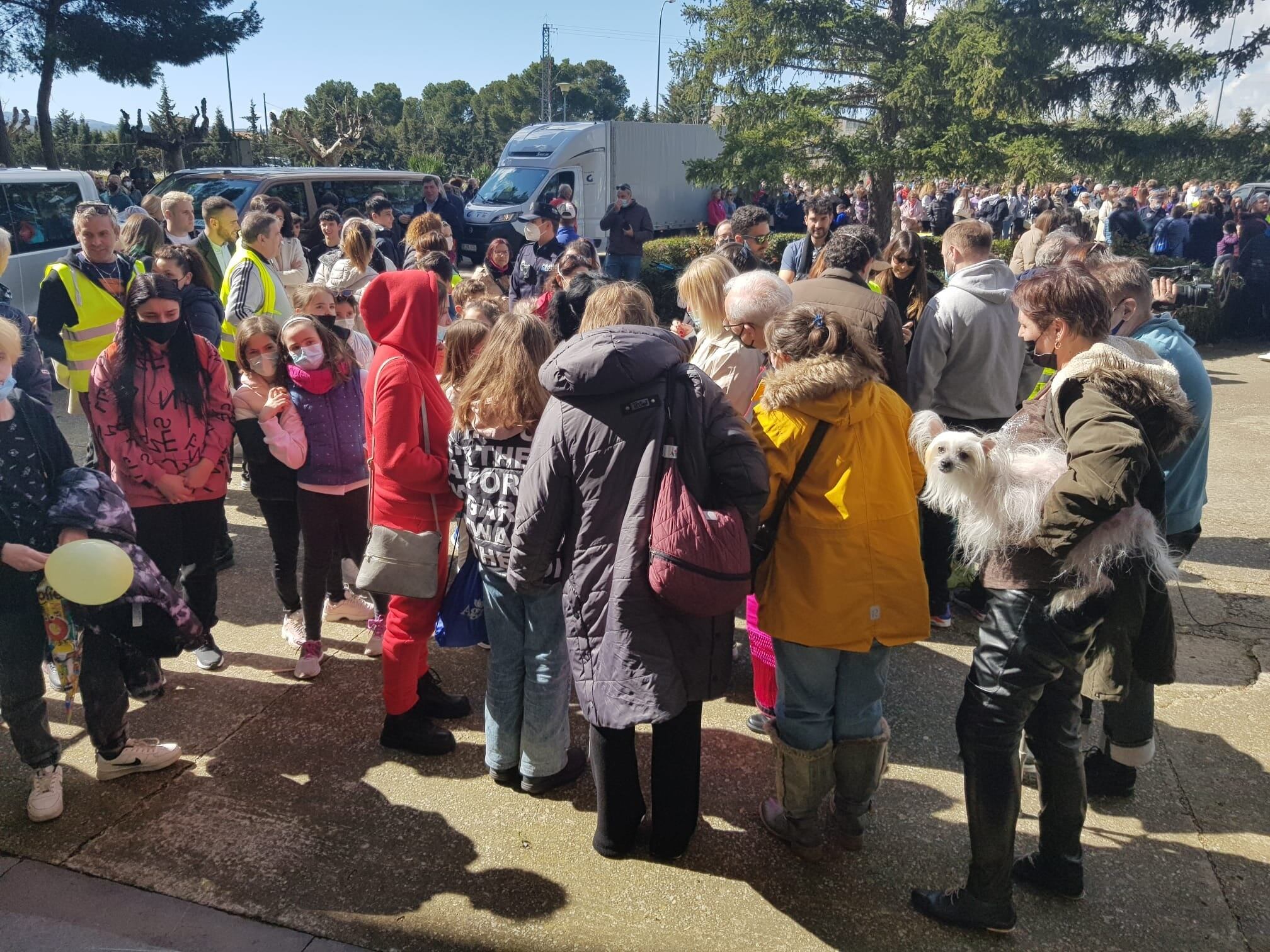 Llegada de madres con sus hijos a Tarazona (Zaragoza) huyendo de Ucrania