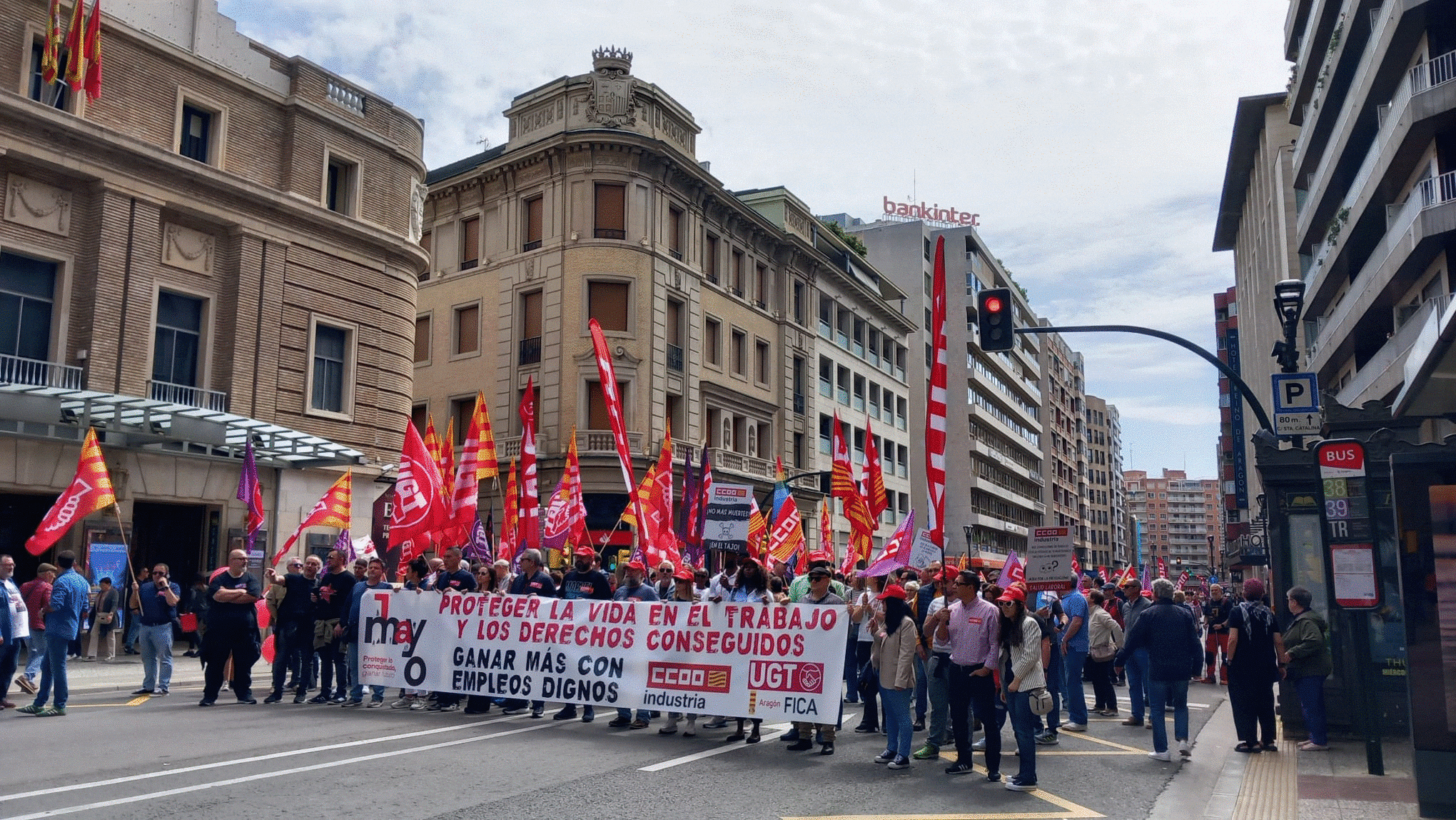 Manifestación del 1 de mayo en Zaragoza