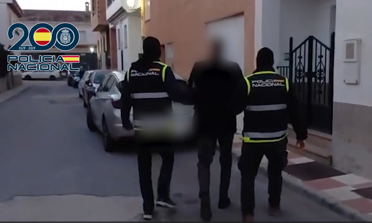 Uno de los detenidos en la operación