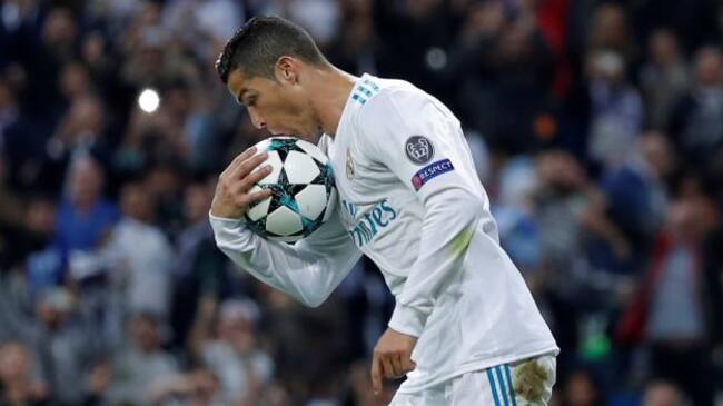 Cristiano Ronaldo, durante el encuentro de Champions ante el Tottenham