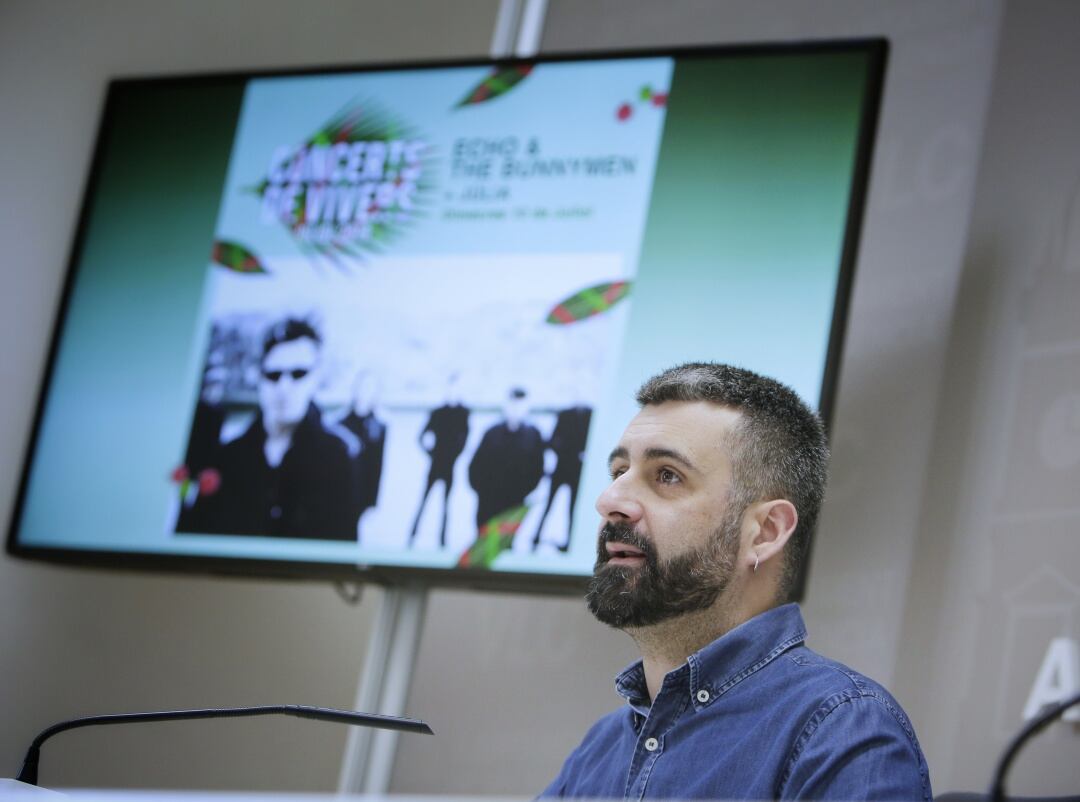 El concejal de Cultura Festiva, Pere Fuset, durante una rueda de prensa