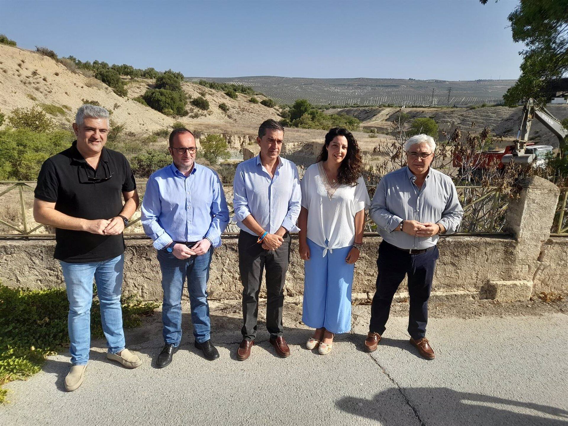 Visita a la zona del puente de acceso a La Laguna - JUNTA DE ANDALUCÍA