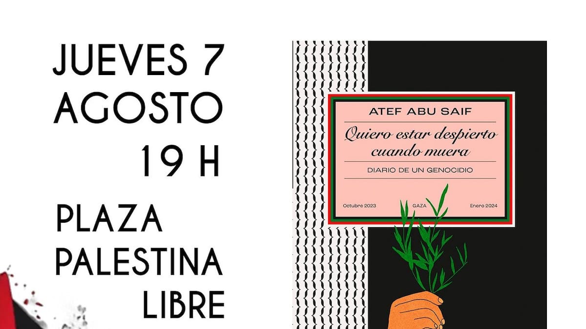 Lectura encadenada en Logroño para denunciar el genocidio en Gaza (07/08/2025)