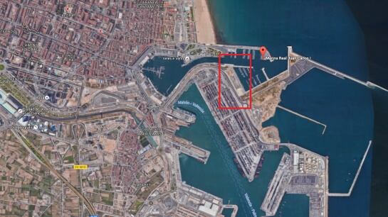 Ubicación de la Marina Sur Juan Carlos I