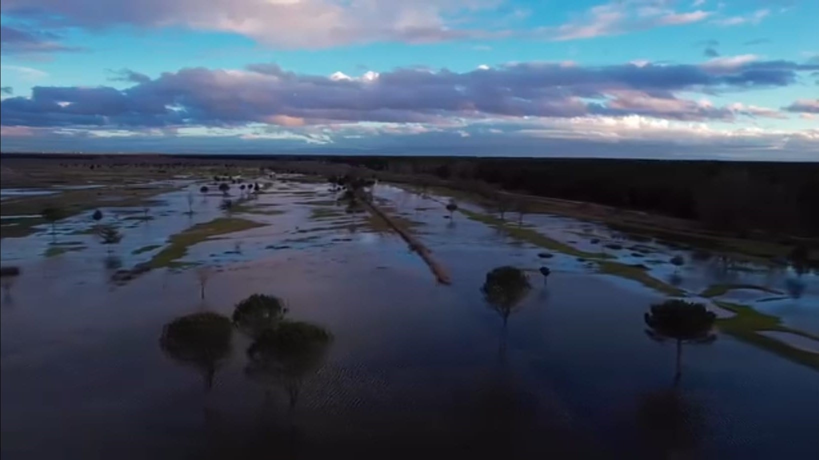 Campo de Golf Villa de Cuéllar inundado