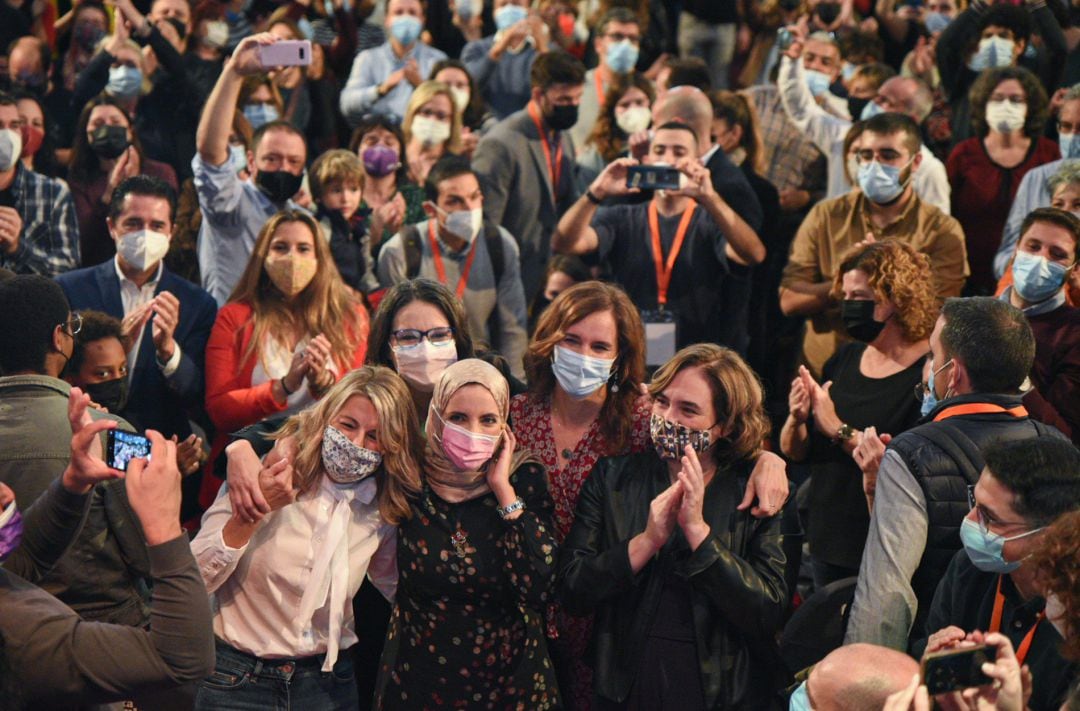 Díaz, Colau, Oltra y Mónica García protagonizan un acto en Valencia sobre liderazgo femenino