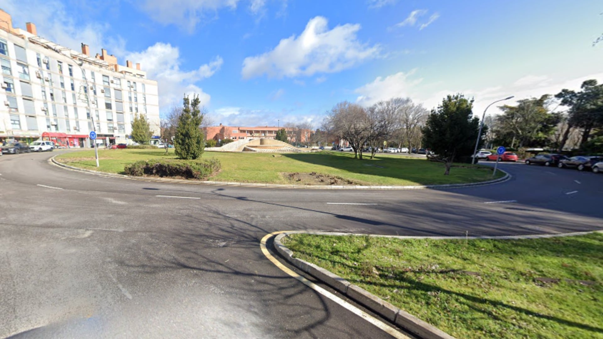 La rotonda de las avutardas en Valdemoro