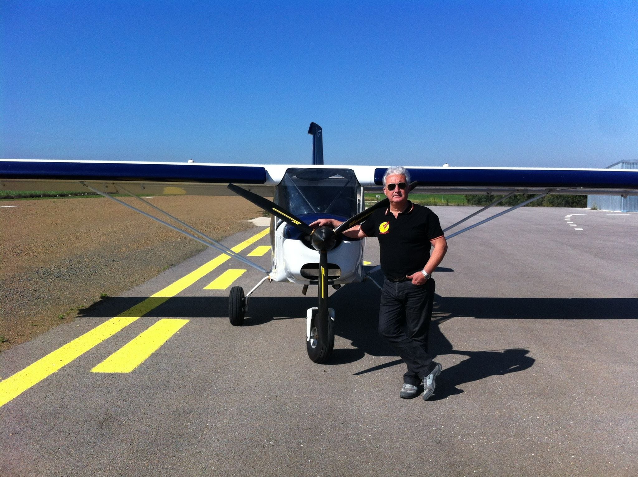 Antonio López, piloto y gerente del Aeródromo de Villafranca en Córdoba