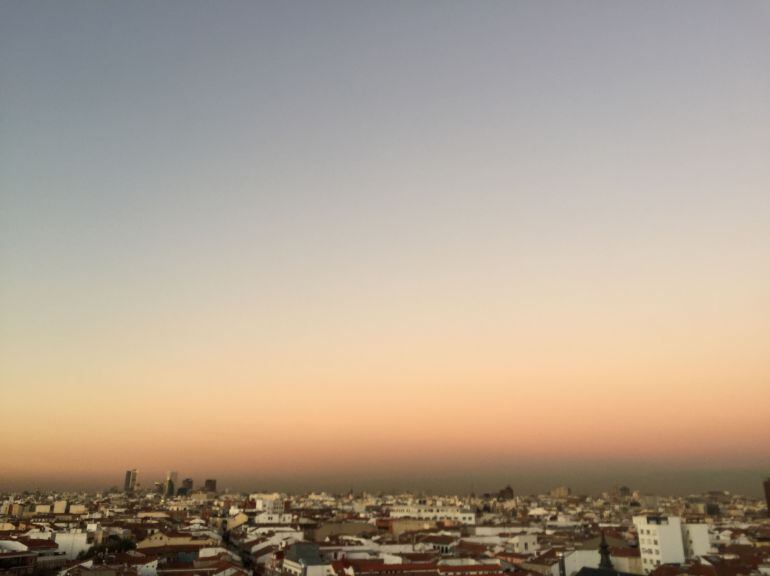 Contaminación sobre Madrid