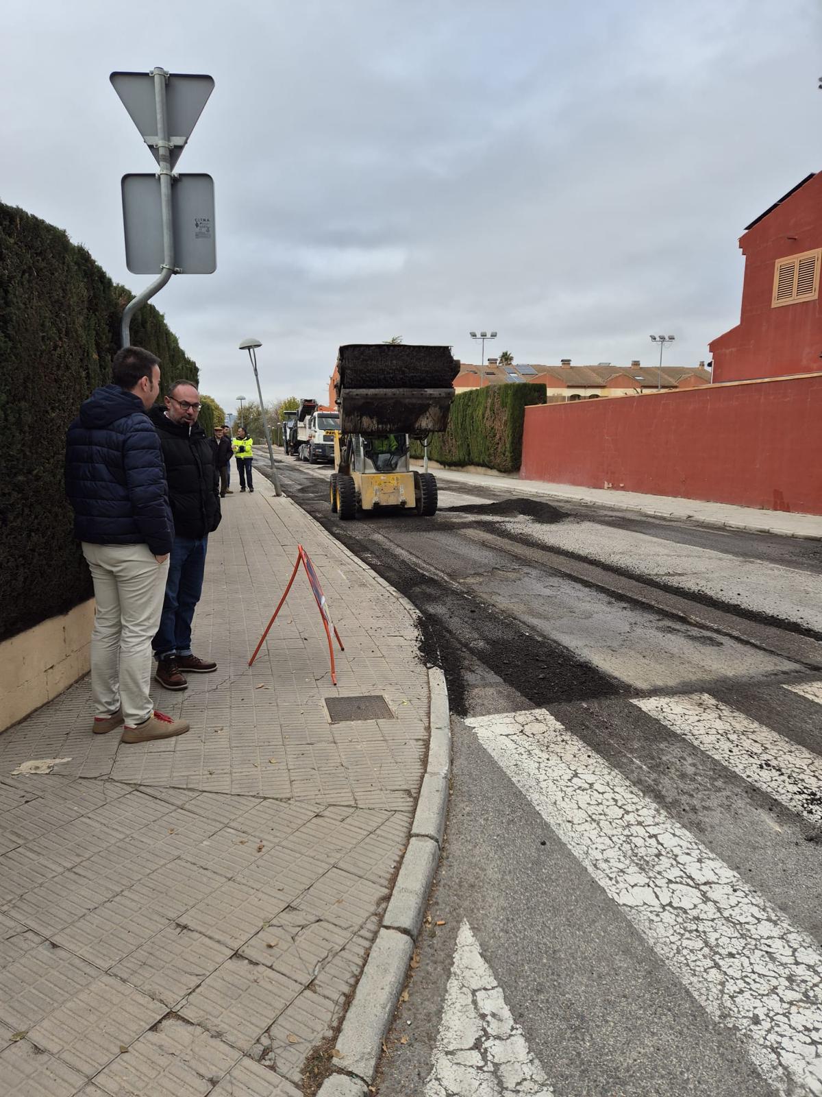 Trabajos de reasfaltado