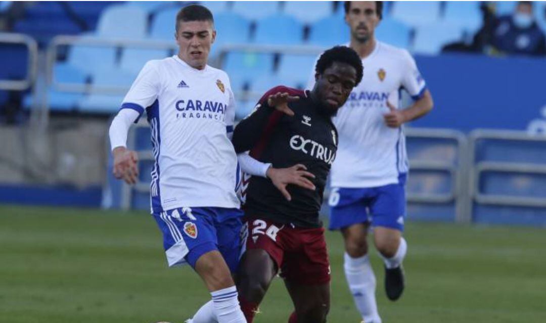 Jean Jules, en el partido disputado ante el Zaragoza