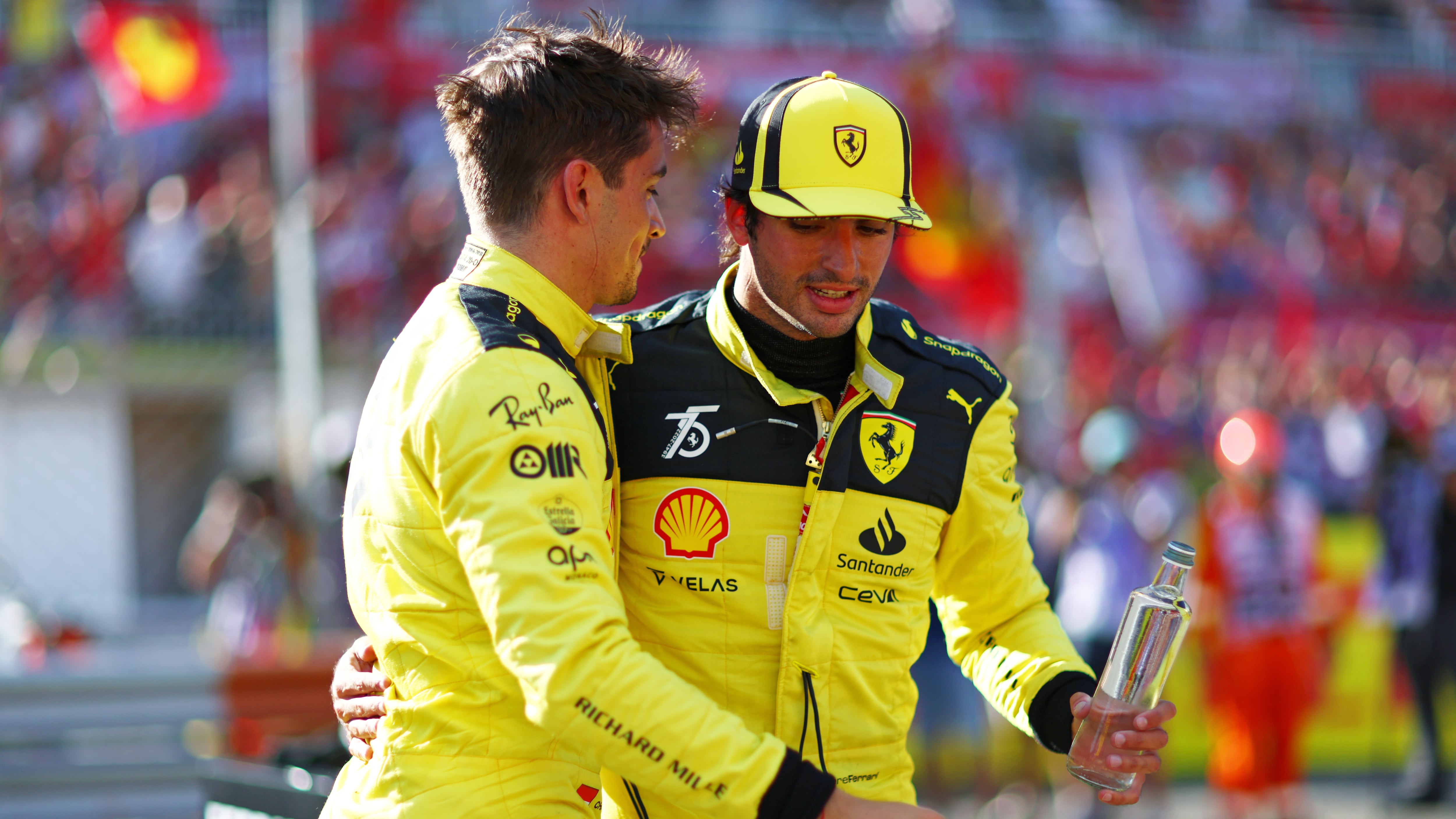 Sainz y Leclerc, en Monza