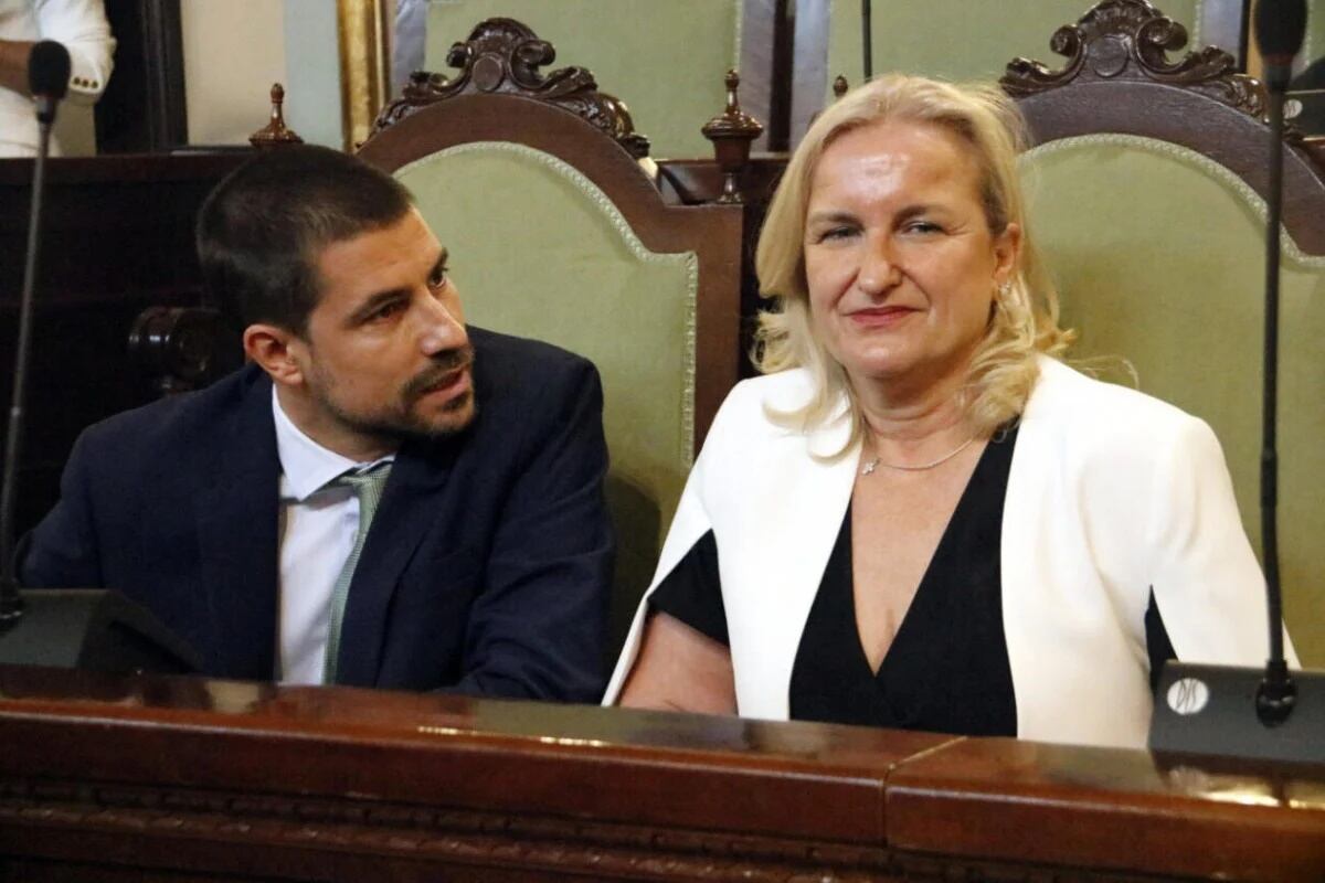 Els regidors de Vox a la Paeria, Gloria Rico i Josep Roca