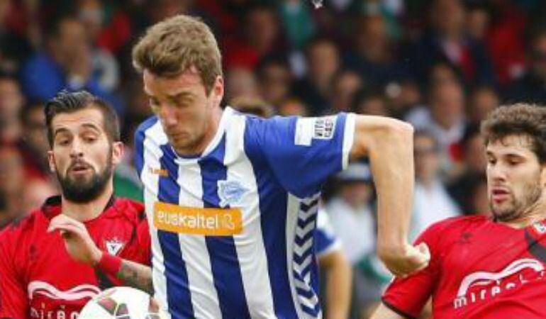 El delantero Manu Barreiro apenas gozó de ocasiones.