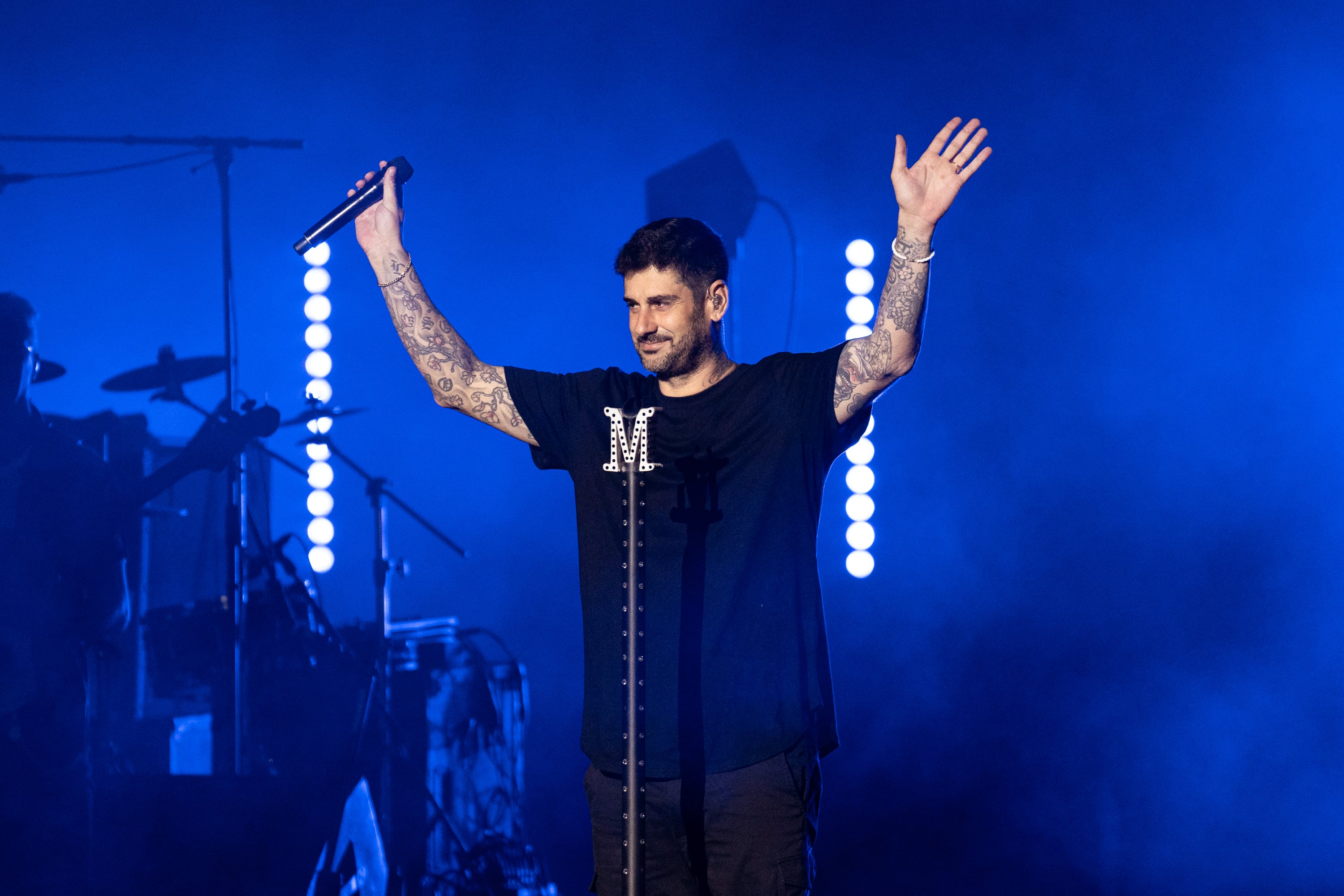 Melendi durante uno de sus últimos conciertos.